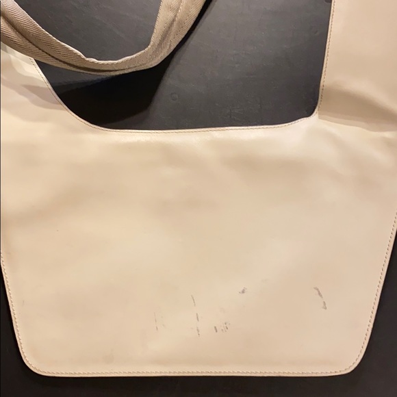 PRADA OFF WHITE LEATHER CROSS BODY POUCH - Picture 14 of 16